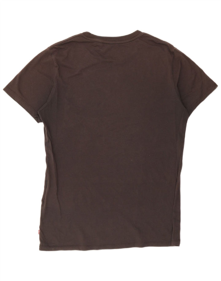 T-shirt grafica da uomo Levi's Top in cotone grigio medio