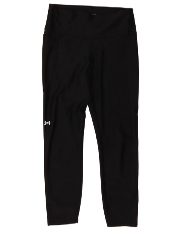 Under Armour Damen Kompressions-Crop-Leggings UK 14 Medium Schwarz