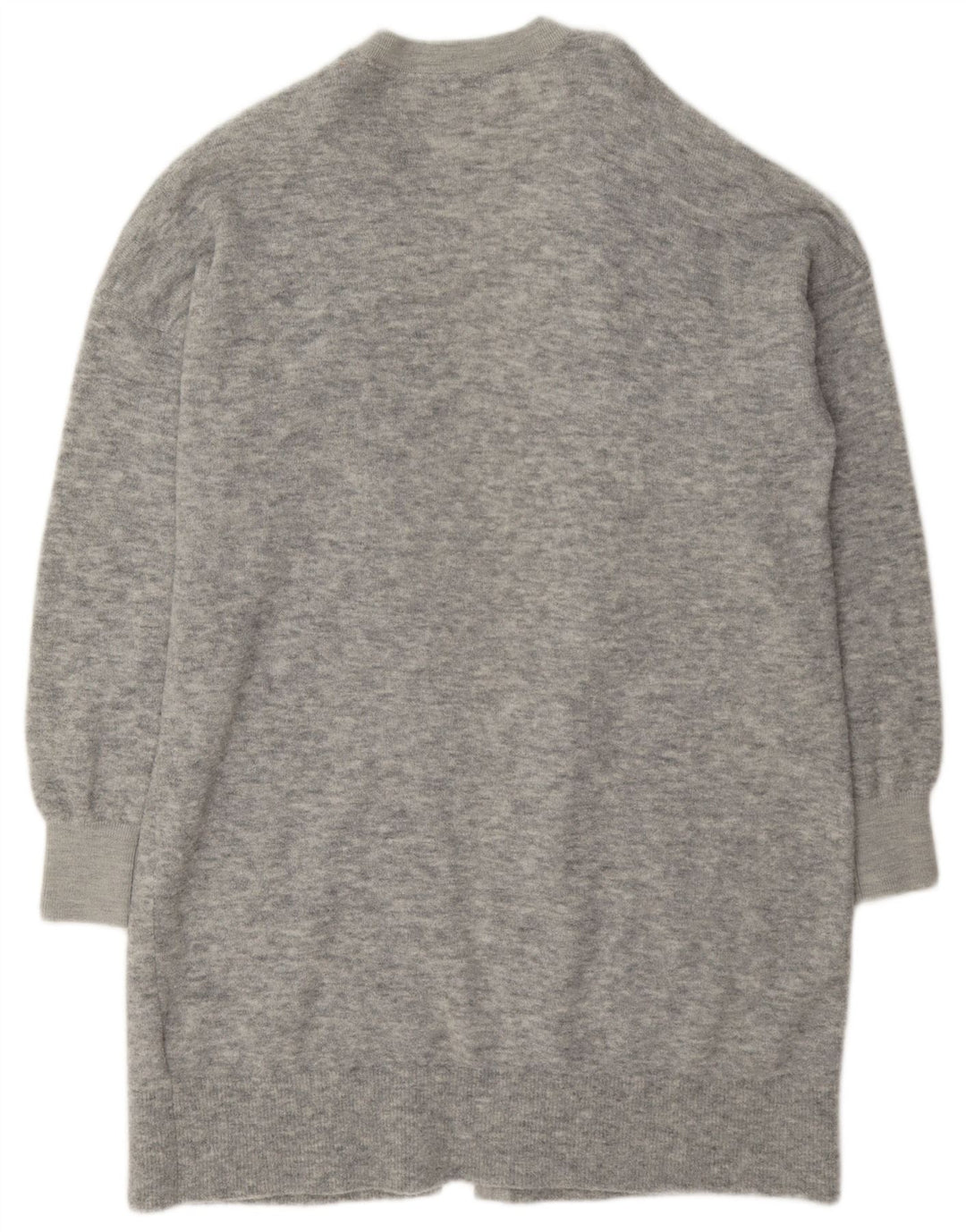 Tommy Hilfiger Womens Oversized Longline Cardigan Sweater UK 10 Small Grey