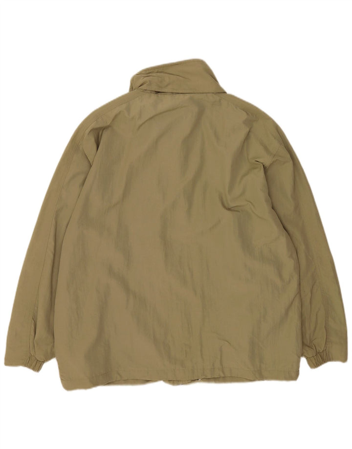 Diadora Mens Loose Fit Rain Jacket UK 36 Small Khaki Polyamide