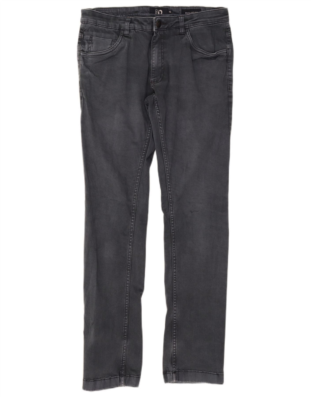 DACK'S Mens Regular Fit Straight Casual Trousers IT 46 Small W31 L30 Grey