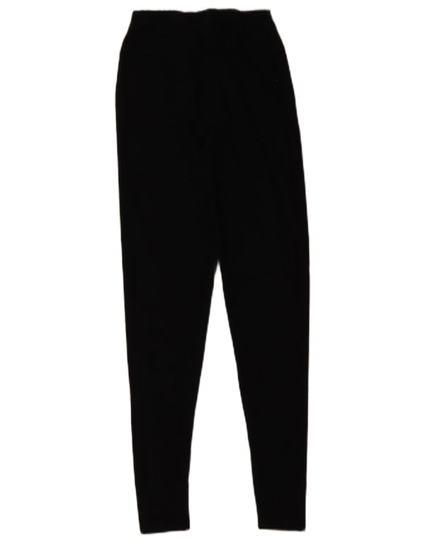 Ellesse Womens Graphic Leggings UK 10 Small Black Cotton