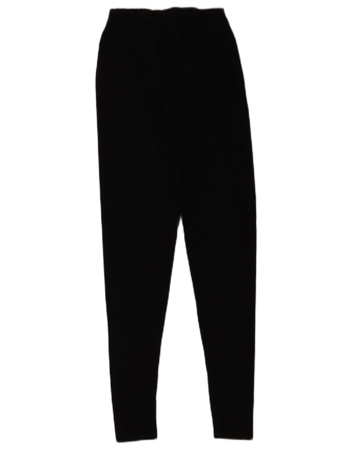 Ellesse Womens Graphic Leggings UK 10 Small Black Cotton