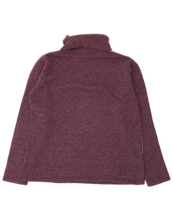 Essentials Rollkragenpullover für Damen, UK 14/16, Größe L, Lila