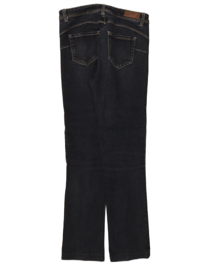 Jeans Bootcut da donna Benetton W29 L28 Blu navy