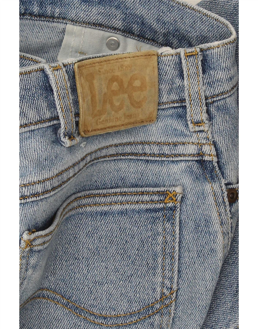 Lee Mens Straight Jeans W34 L30 Blue Cotton