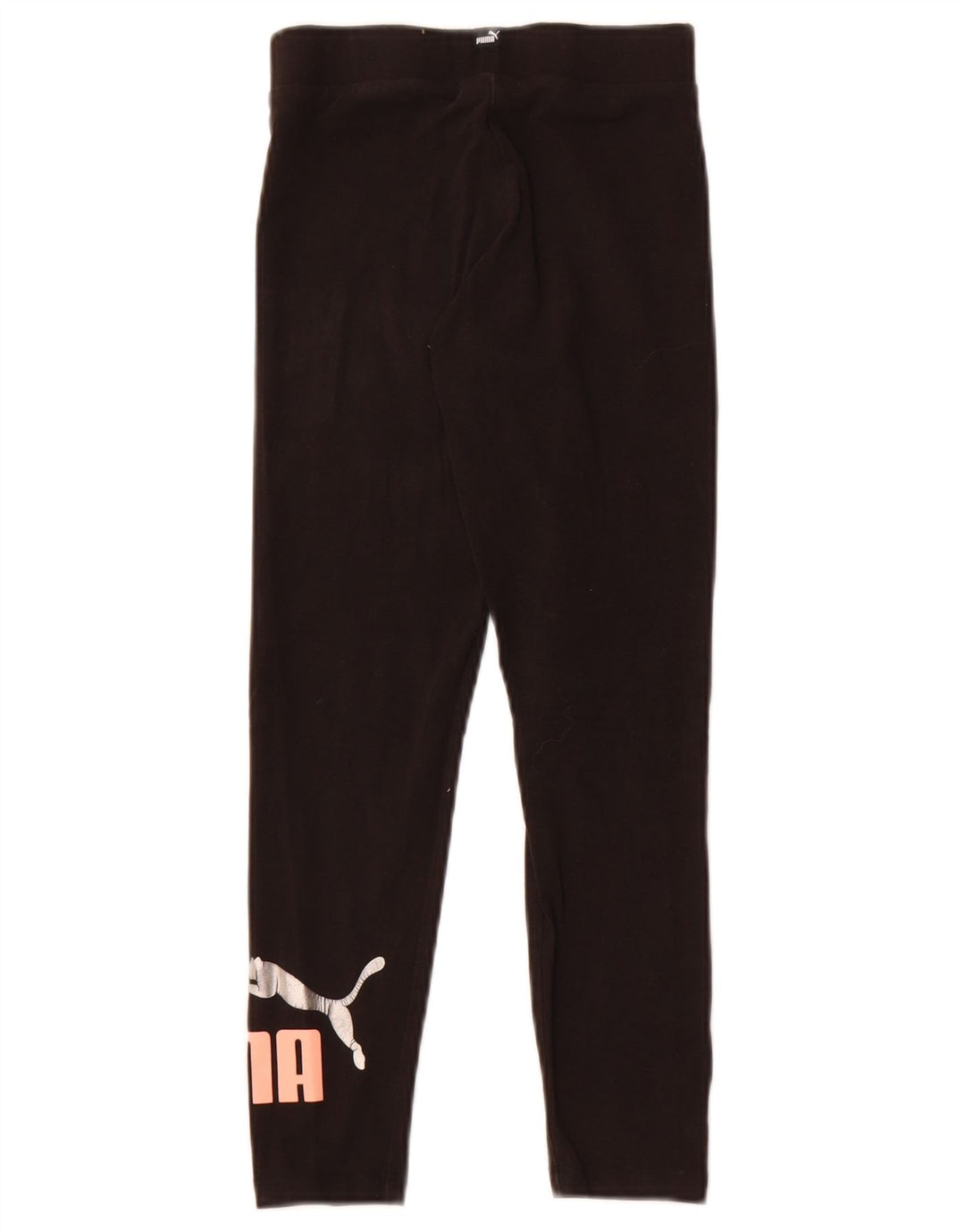 Puma Girls Graphic Leggings 9-10 Years Black