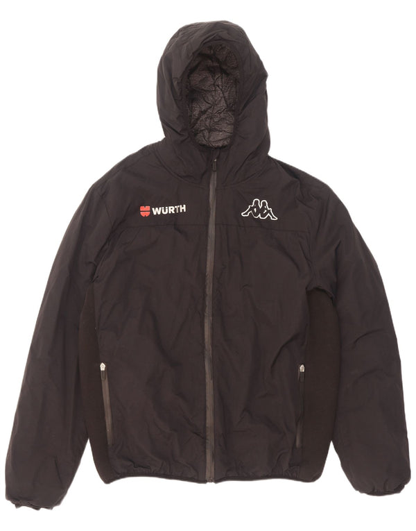 Giacca imbottita con cappuccio da uomo Kappa UK 44 2XL Poliammide nera