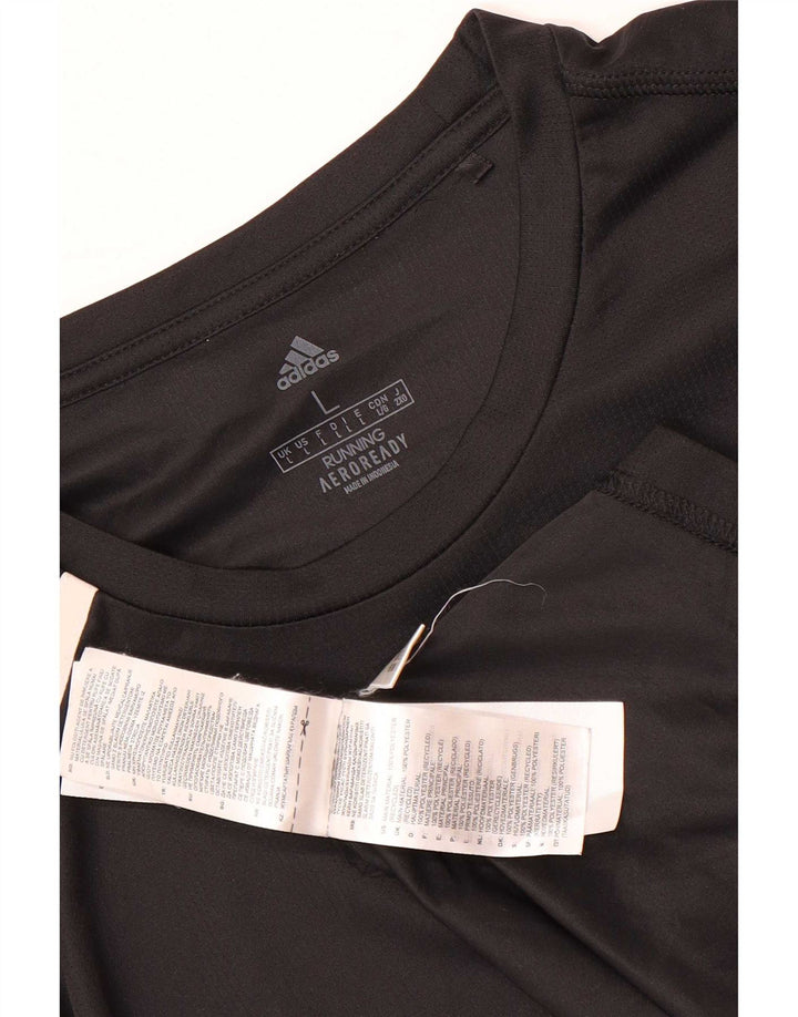 Adidas Herren Aeroready T-Shirt Top Large Schwarz Polyester