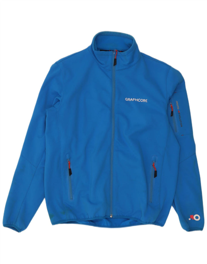 Musto Mens Tracksuit Top Jacket Large Blue Polyester