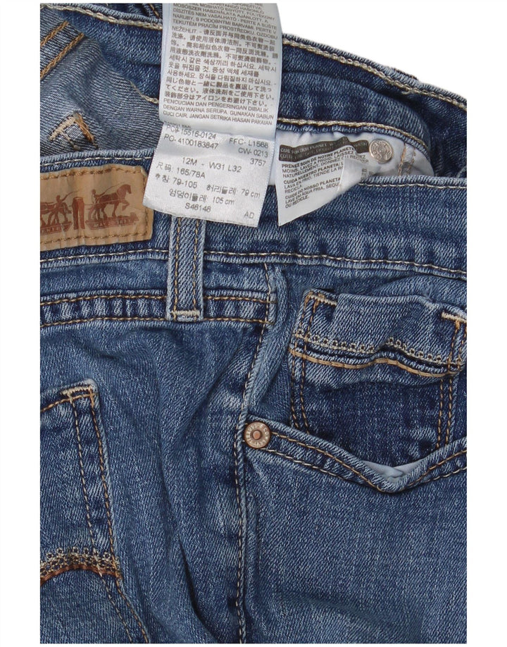 Levi's Womens 515 Bootcut Jeans W31 L32 Blue Cotton