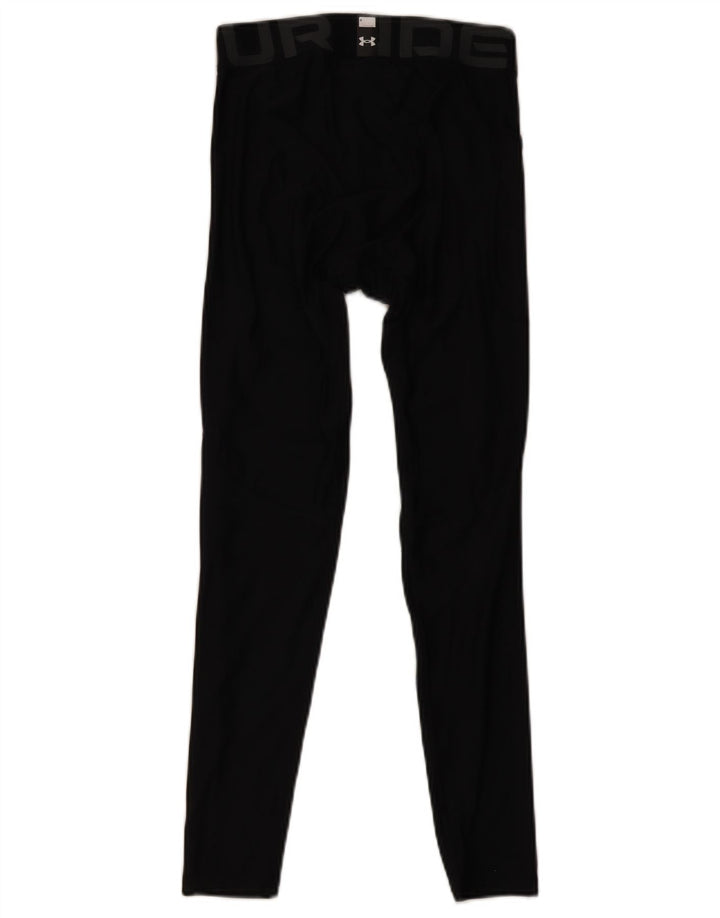 Leggings grafici da uomo Under Armour Heat Gear poliestere medio nero