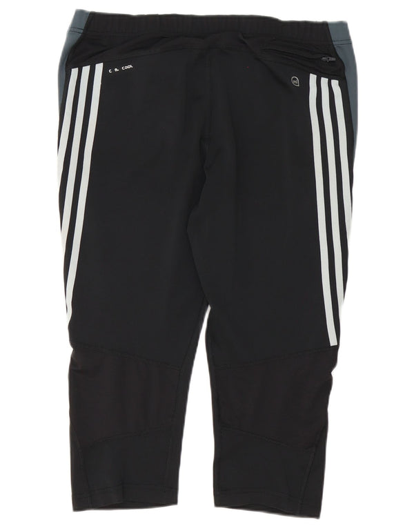 Adidas Damen Supernova Capri Leggings UK 18 XL Schwarz Colourblock Sport