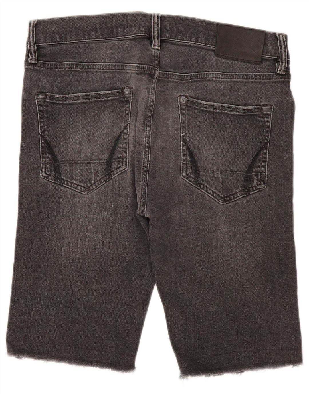 All Saints Mens Denim Shorts W30 Medium Grey