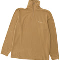 Champion Mens Zip Neck Fleece Jumper XL Beige Polyester