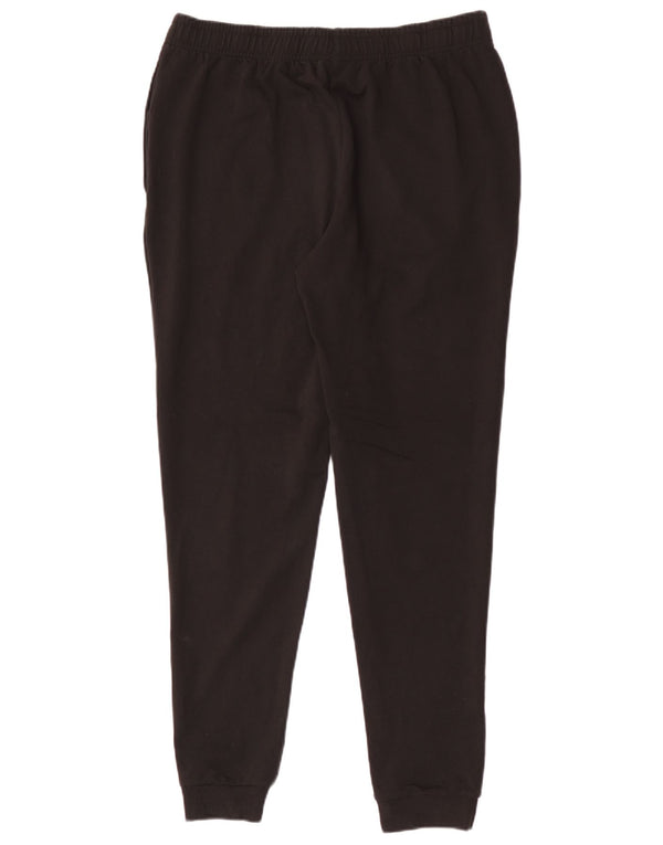 Puma Pantaloni da tuta con grafica da donna Joggers UK 14 Large Nero Cotone