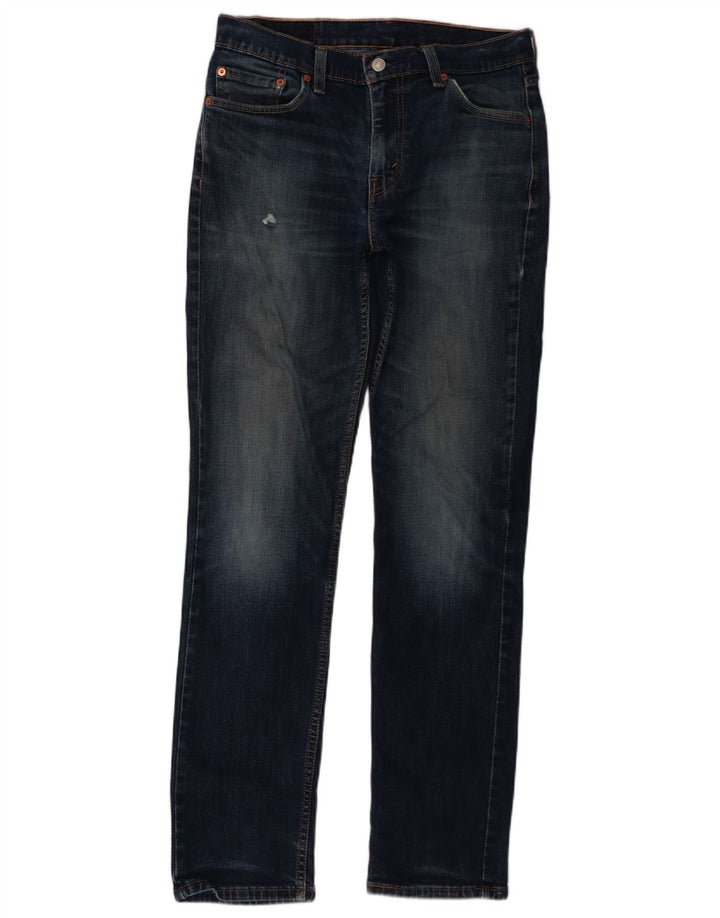Levi's Mens 511 Slim Jeans W32 L34 Navy Blue Cotton
