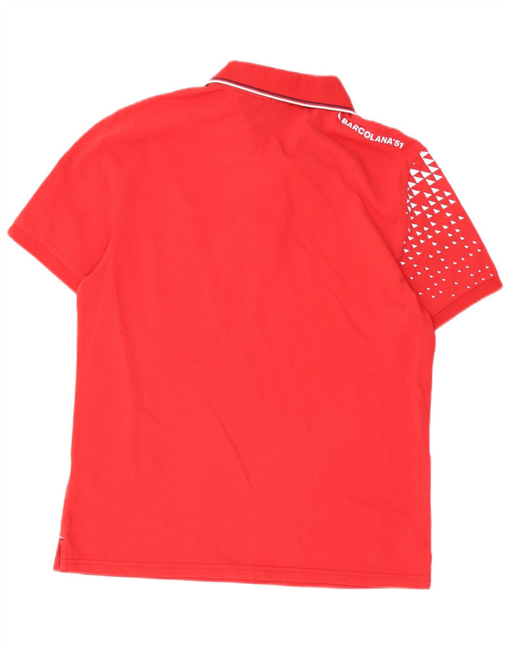 North Sails Mens Barcolana 51 Graphic Regular Fit Polo Shirt Medium Red