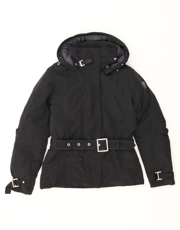 CAPE HORN Womens Hooded Padded Jacket IT 42 Medium Black