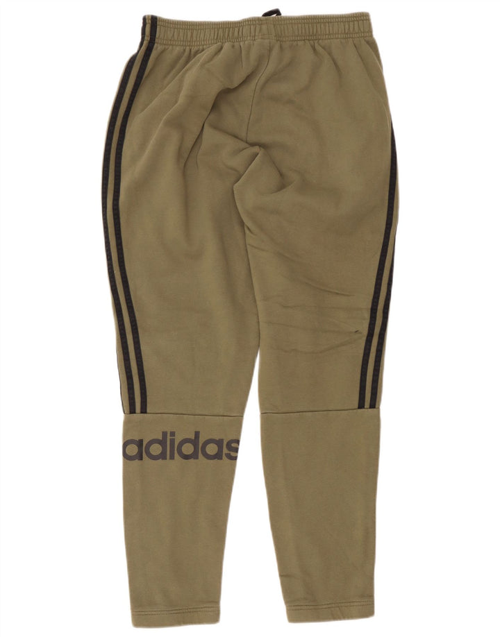 Adidas Mens Graphic Tracksuit Trousers Medium Khaki Cotton