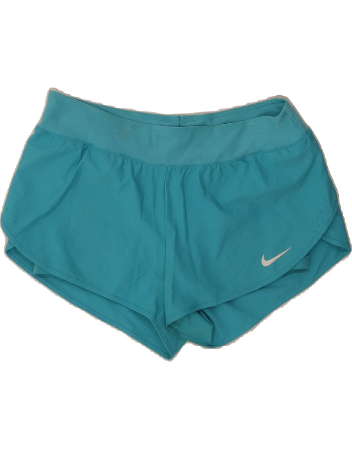 NIKE Womens Dri Fit Sport Shorts Large Blue Vintage Nike and Second-Hand Nike from Messina Hembry 