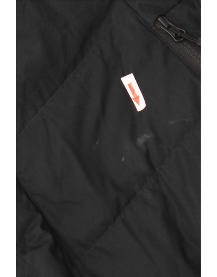 Nike Mens Hooded Padded Coat UK 40 Large Black Polyester