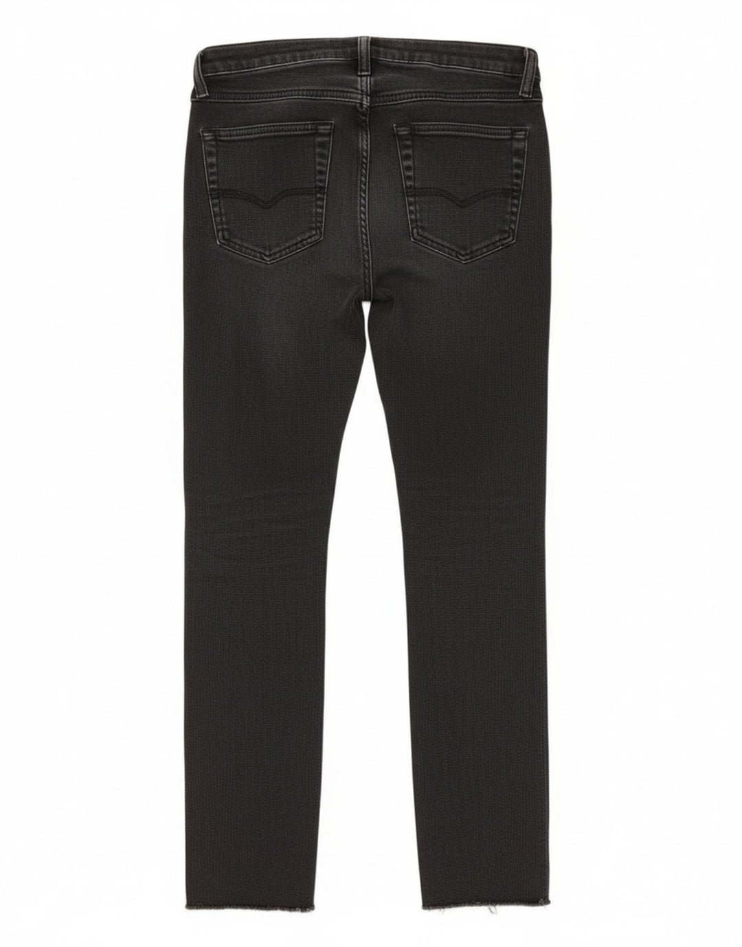 Diesel Womens Slim Jeans W24 L26 Black Polyacrylic