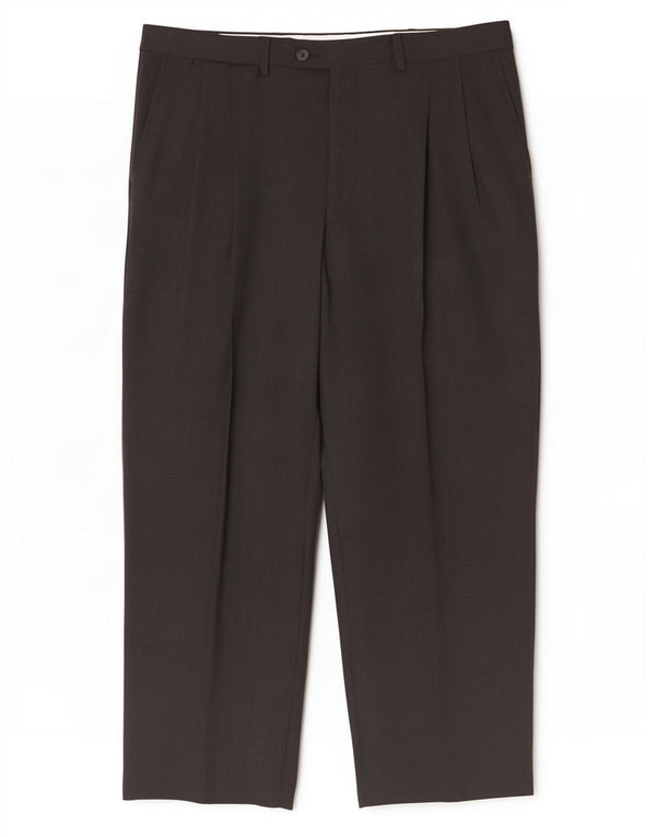 Lacoste Mens Pegged Suit Pantalon Taille 46 Large W36 L27 Laine Grise