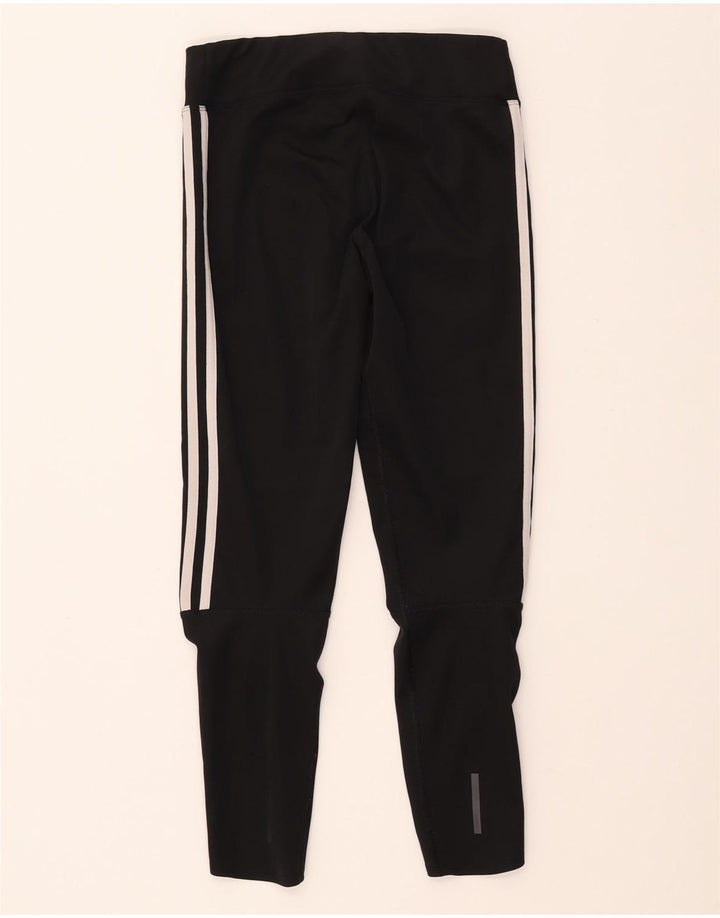 ADIDAS Womens Climalite Leggings UK 8/10 Small  Black Polyester