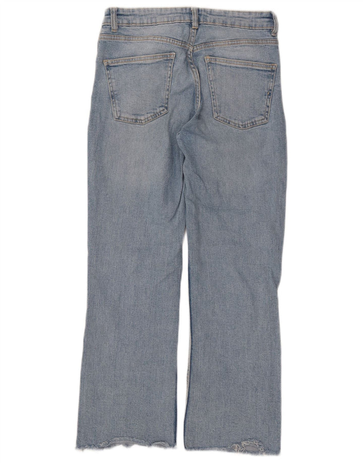 Blugi ZARA dama Bootcut EU 38 Mici W28 L25 Albastru