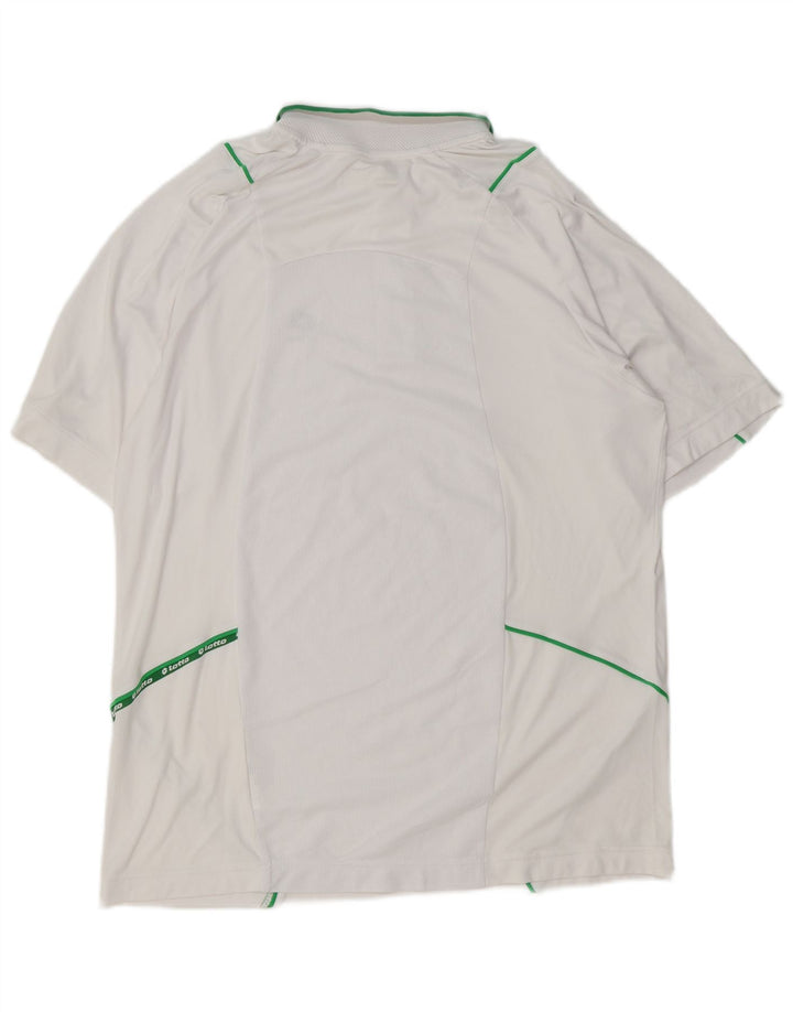 LOTTO Mens Polo Shirt XL White
