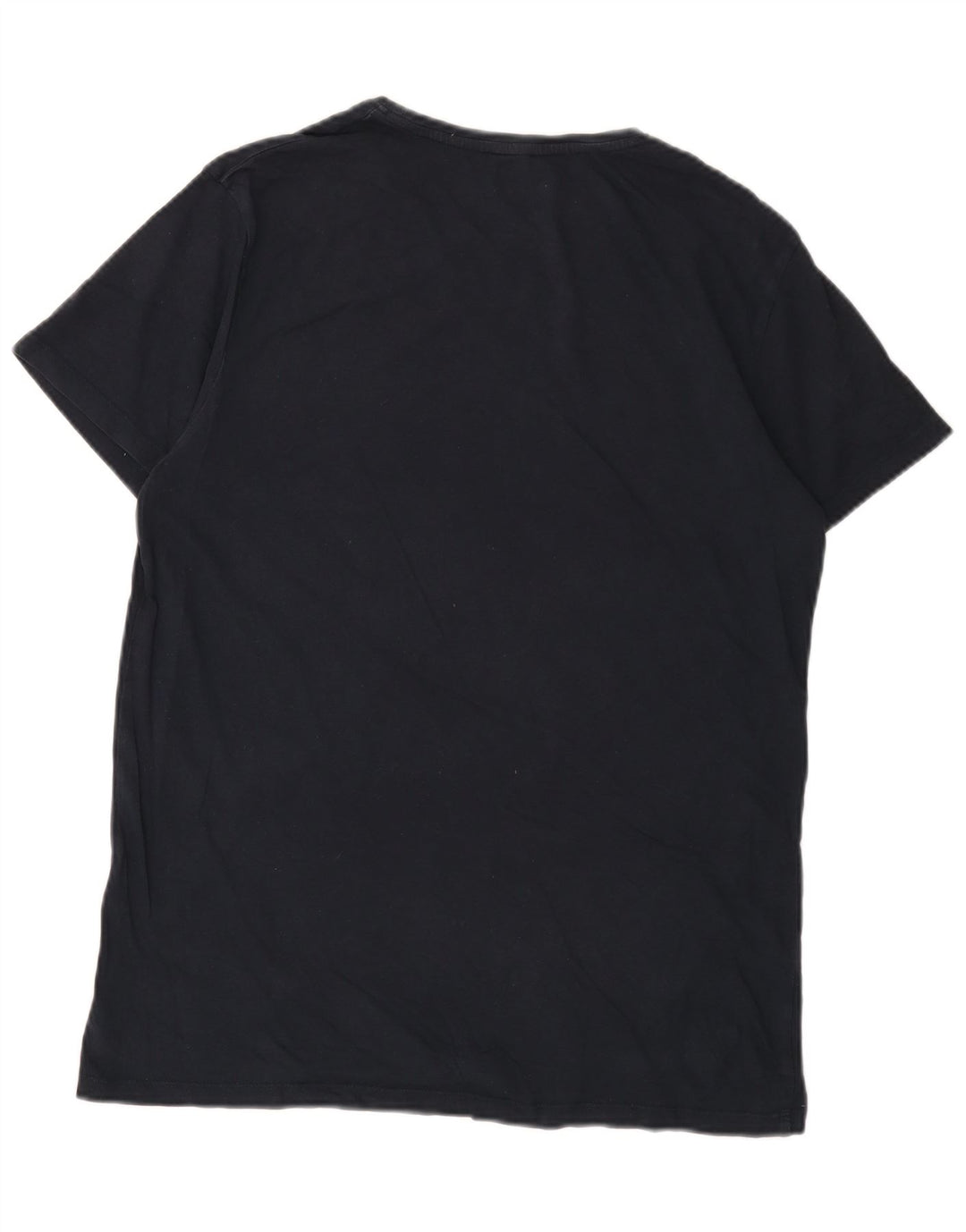 Timberland Mens Graphic T-Shirt Top Medium Navy Blue Cotton