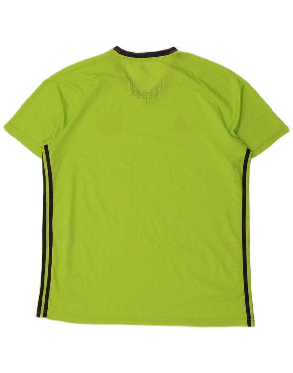 Adidas Mens Deutscher Fussball Bund T-Shirt Top XL Vert Polyester