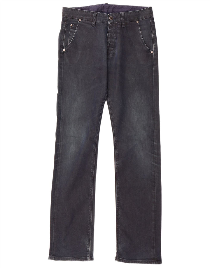 Massimo Dutti Mens Straight Jeans EU 40 Medium W31 L34 Navy Blue Cotton