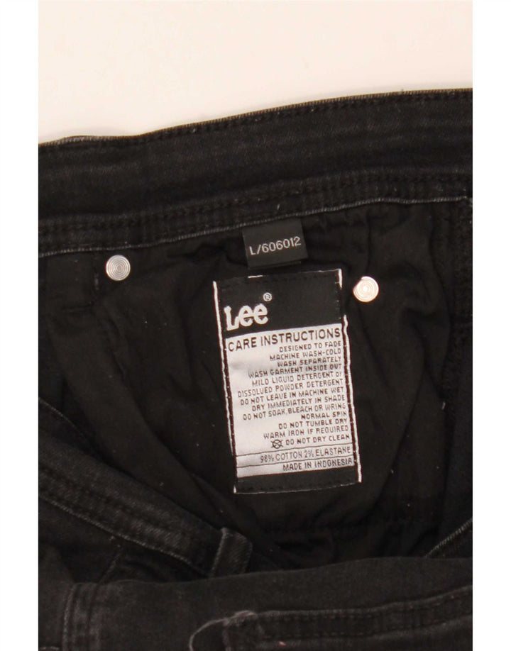 Shorts jeans feminino Lee grande W32 algodão preto