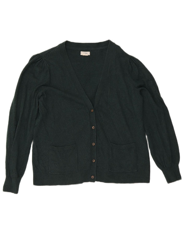 Maglione cardigan da donna Fat Face UK 18 XL cotone verde