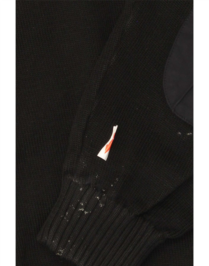 Paul & Shark Mens Cardigan Sweater Medium Black