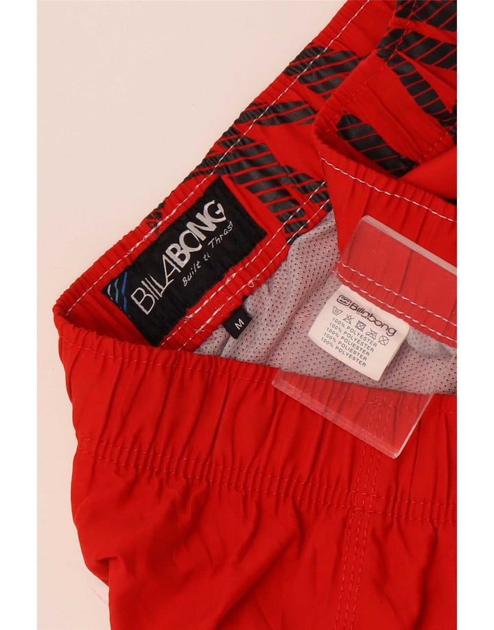 Billabong Mens Graphic Swimming Shorts Medium  Red Polyester