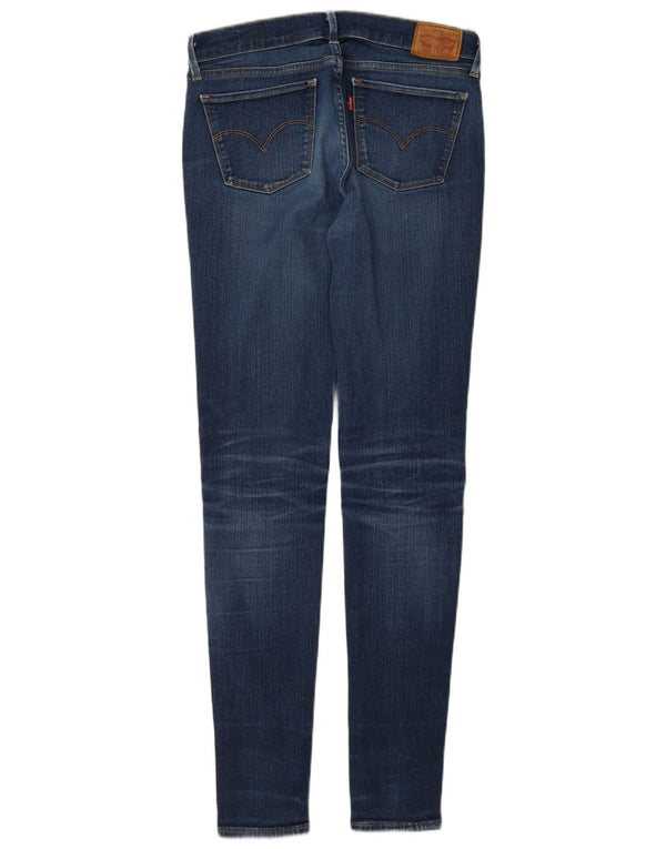 Levi's Damen 710 Super Skinny Jeans W28 L34 Blaue Baumwolle