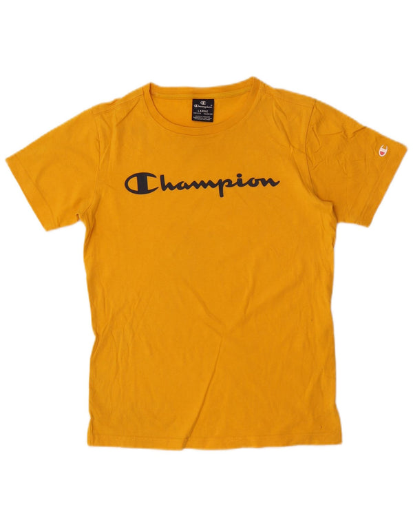 Champion Camiseta gráfica para niñas 11-12 años Grande Amarillo