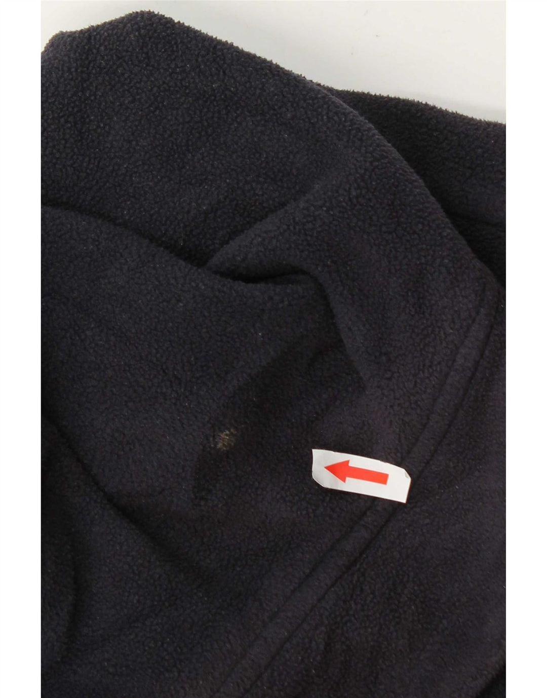 Zara Womens Hooded Duffle Fleece Jacket UK 14 Medium Navy Blue Polyester