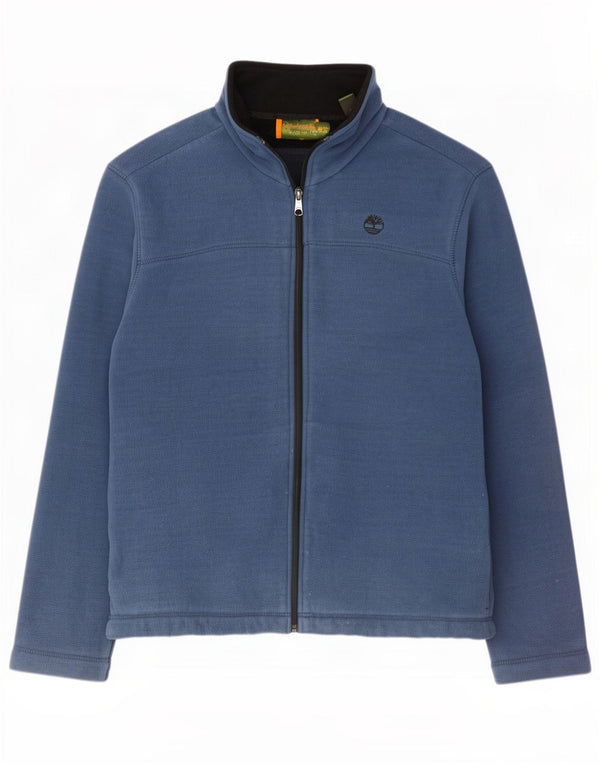 Timberland Mens Fleece Jacket UK 40 Large Blue Polyester