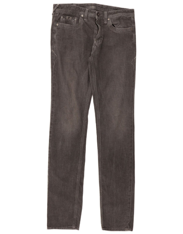 Gas Mens Albert Slim Jeans W32 L34 Cinza Algodão