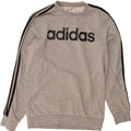 ADIDAS Mens Graphic Sweatshirt Jumper Medium Grey Cotton Vintage Adidas and Second-Hand Adidas from Messina Hembry 