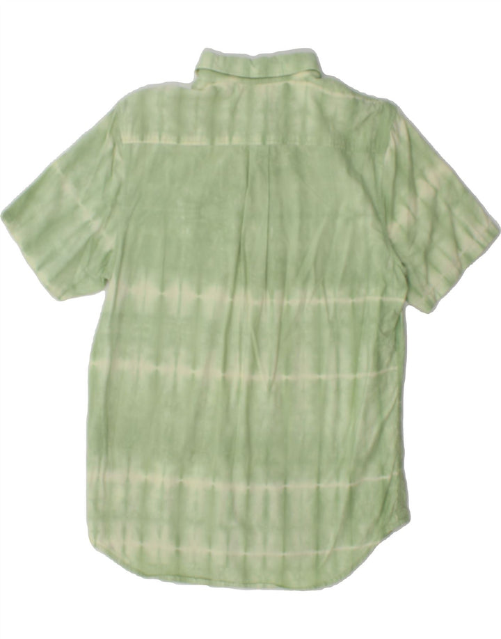 VANS Mens Short Sleeve Shirt Small Green Tie Dye Cotton Vintage Vans and Second-Hand Vans from Messina Hembry 