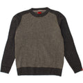 LEVI'S Mens Crew Neck Jumper Sweater Large Grey Colourblock Lambswool