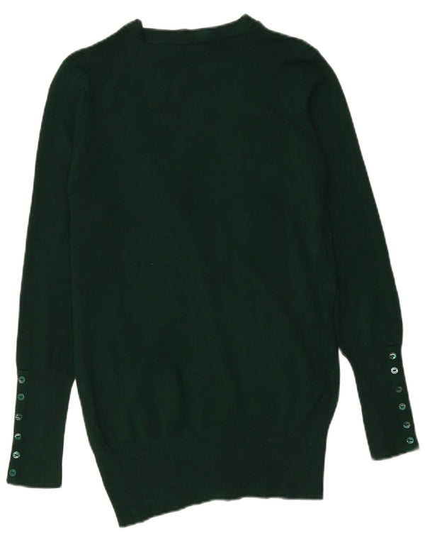 Zara Dame Cardigan Sweater UK 14 Medium Green