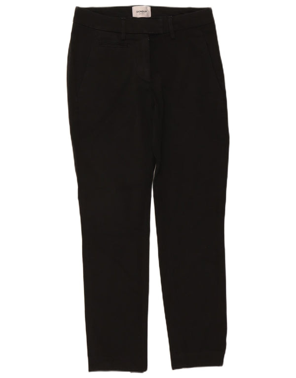 Dondup Mujer Pantalones Chinos Slim W27 L27 Algodón Negro