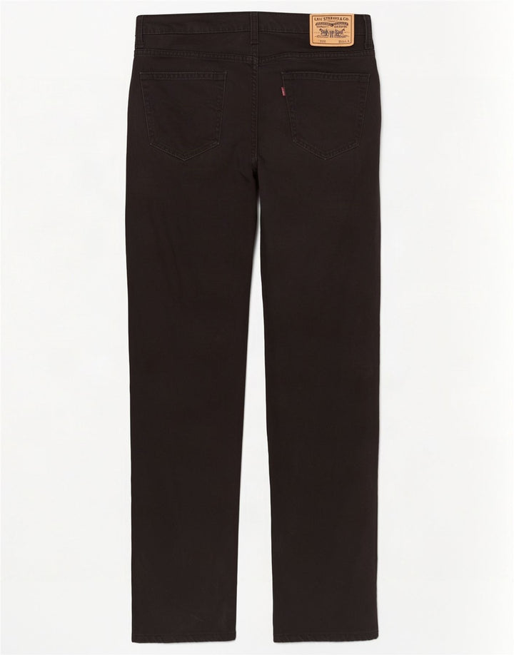 Мужские прямые джинсы Levi's 752 W34 L34, черный хлопок