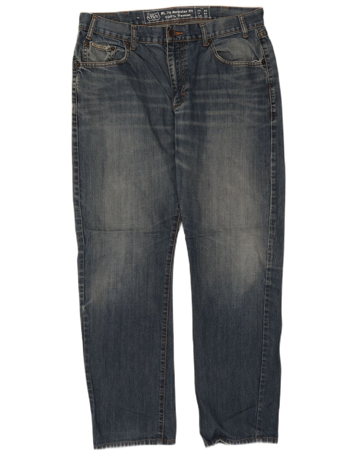 RICA LEWIS Mens Straight Jeans W36 L31 Blue